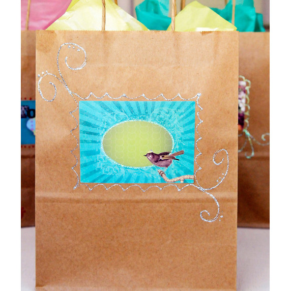 Glittered Gift Bags Project