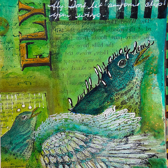 Fly Journal Page Project by Pam Carriker
