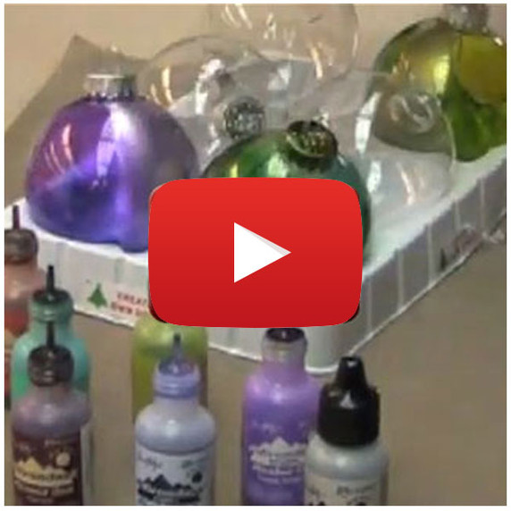 Alcohol Ink Spattered Ornaments Video by Tim Holtz
