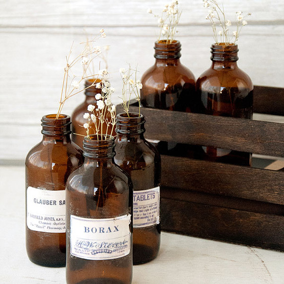 Apothecary Bottles Display Project