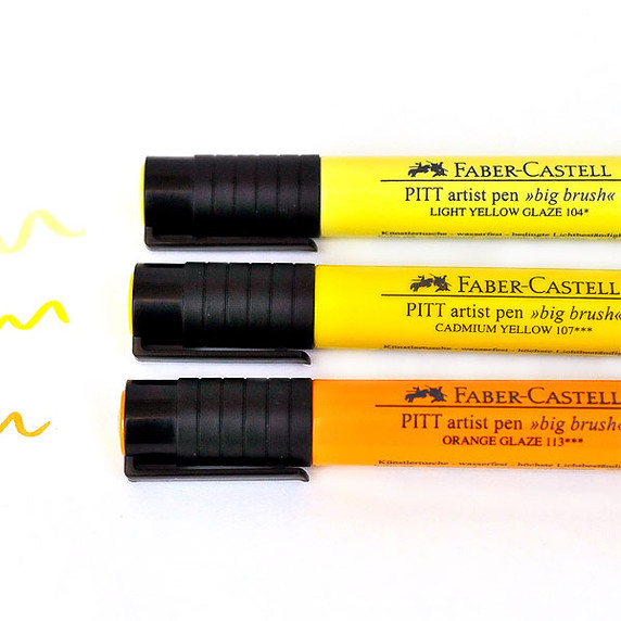 Faber-Castell Mix & Match Stamper's Big Brush Pen Set Yellow