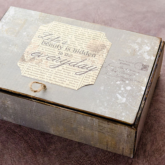 Stationers Desk Altered Vintage Cigar Box Project