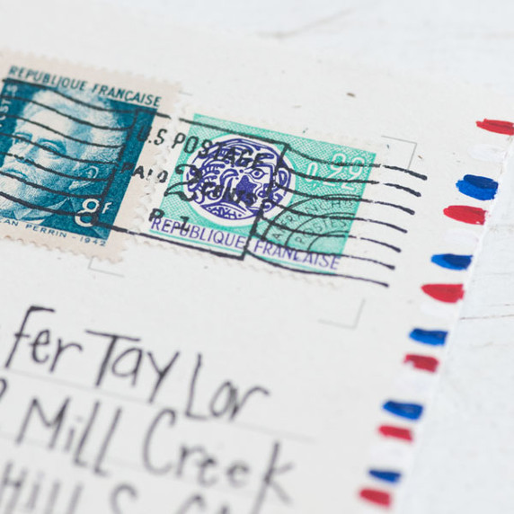 Postal Airmail Notebook Project