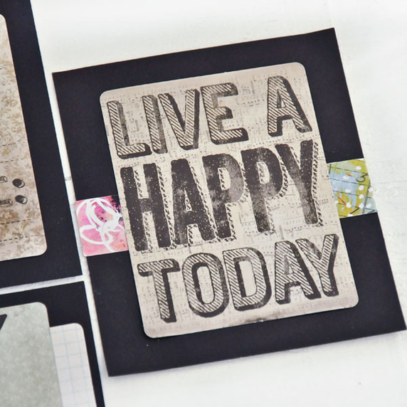 Live A Happy Today Inspirational Card Project