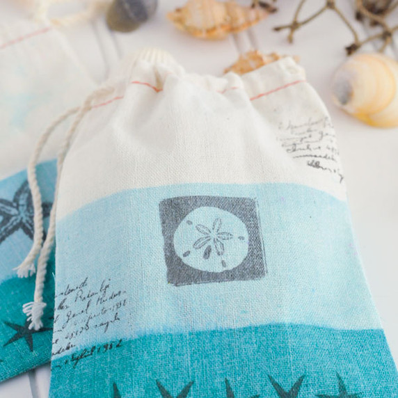 Down by the Seashore Ombré Muslin Bags Project