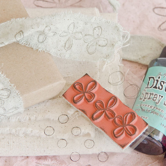 Hand-Stamped Muslin Fabric That's To Dye For