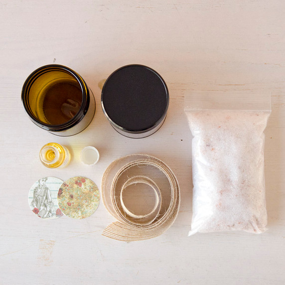 Homemade Coffee Salt Scrub Bath and Body Kit