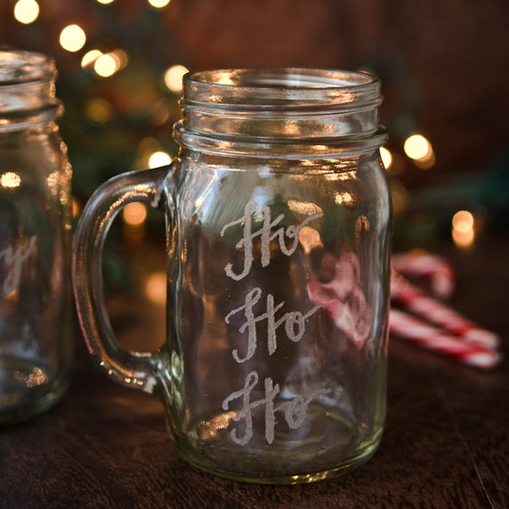 Holly Jolly Engraved Mugs Project