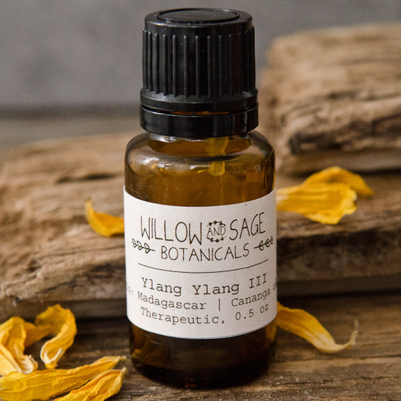 Ylang Ylang III Essential Oil by Willow and Sage Botanicals, 0.5 oz.
