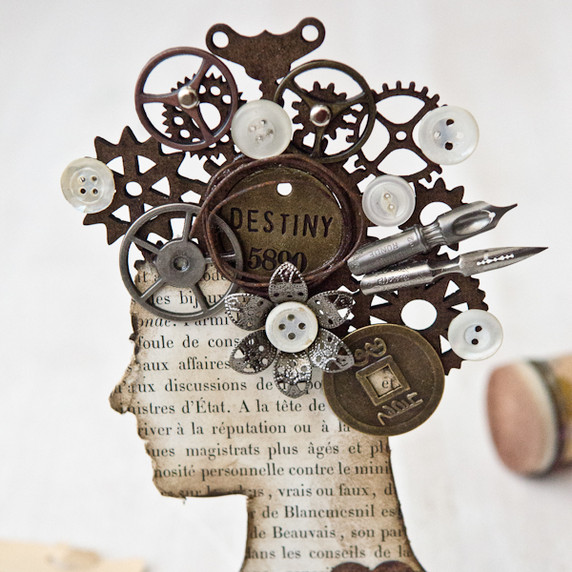 Stay Strong: Steampunk Assemblage Woman Project