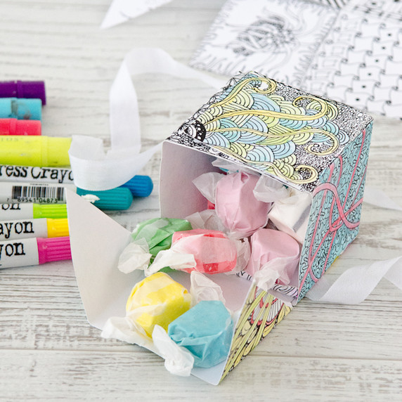 Coloring Book Gift Box Project