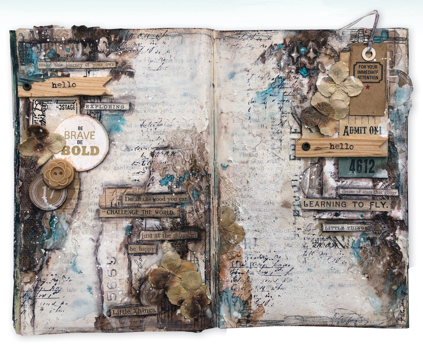 Art Journaling travel kit — Laly Mille Mixed Media Art