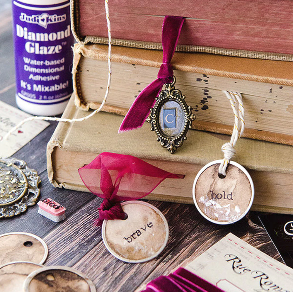 DIY Ribbon Bookmarks with Charms - A Few Shortcuts