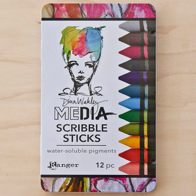 Dina Wakley - Scribble Sticks 1, 2 and 3 - Three Item Bundle