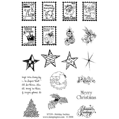 Aladine Izink Holiday Cutie Rubber Stamp Set of 4 - 20957951