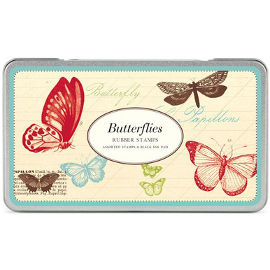 Butterfly Trio Rubber Stamps