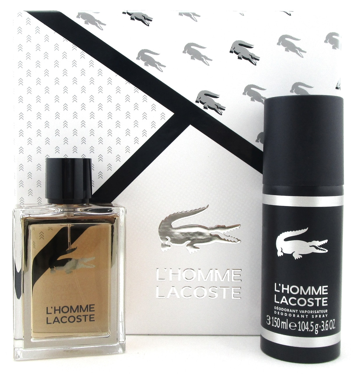 L'Homme Lacoste by Lacoste Set for Men: 3.3oz.EDT Spray+3.6oz.Deo Spray. New Set - eDiscountPerfumes.com -FREE SHIPPING* From An Independent Seller of 100% Authentic Brands 1979 (*standard shipping to 48 states)