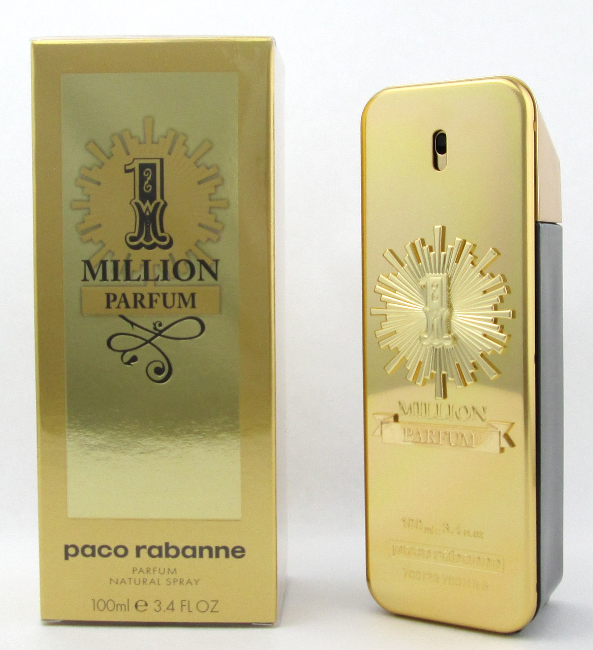 1 Million Parfum by Paco Rabanne 3.4 oz. Parfum Spray for Men. DAMAGED Box - eDiscountPerfumes.com -FREE SHIPPING* From An Seller of 100% Authentic Brands Since 1979 (*standard shipping to states)