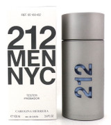 212 Men NYC by Carolina Herrera 3.4 oz Eau de Toilette Spray for Men. New Tester w/Cap
