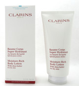 Clarins Moisture Rich Body Lotion w/ Shea Butter Dry Skin 200 ml./ 6.5 oz. New