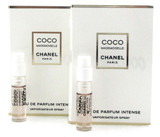 CHANEL Coco Mademoiselle 1.5 ml. EDP Intense Spray Vials. New with Card Lot of 2