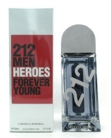 Carolina Herrera 212 Men Heroes Forever Young 5.1 oz. EDT Spray New Damaged Box