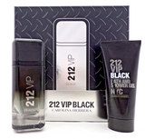 212 VIP BLACK by Carolina Herrera 3.4 oz EDP Spray + 3.4 oz Shower Gel. New SET