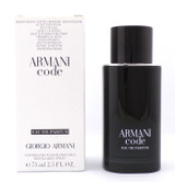 Armani Code by Giorgio Armani 75 ml./ 2.5 oz. PARFUM REFILLABLE