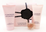 Flowerbomb by Viktor & Rolf Mini Set: 0.24 EDP+1.36 Cream+1.7 Lotion Damaged Box