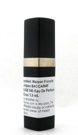 Rebottled: Maison Francis Kurkdjian BACCARAT ROUGE 540 Eau De Parfum Refillable Spray 0.25 oz./ 7.5 ml.