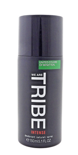 United Colors of Benetton We are Tribe Intense 5.1oz Deodorant Spray for Men New