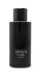 Armani Code by Giorgio Armani 4.2 oz. Parfum REFILLABLE Spray for Men NO BOX Slightly Lower Fragrance Level