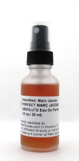 Rebottled: Marc Jacobs PERFECT ABSOLUTE Eau De Parfum Refillable Spray 1.0 oz./ 30 ml. NO BOX Glass Bottle