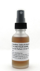 Rebottled: Dolce & Gabbana THE ONE Pour Homme Eau De Parfum Refillable Spray 1.0 oz./ 30 ml. NO BOX
