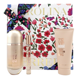 212 VIP ROSE by Carolina Herrera 2.7 & 0.34 EDP Spray + 3.4 Body Lotion. New SET