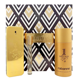 1 Million by Rabanne 3.4 oz & 0.34 oz EDT Spray+ 5.1 oz Deo Spray New Men's SET