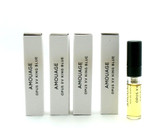 Amouage OPUS XV KING BLUE 0.06 oz. EDP Sample Spray LOT OF 4 Vials New. DAMAGED BOXES