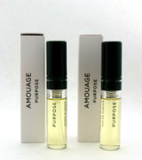 Amouage PURPOSE Man Eau de Parfum Sample 2 ML. Spray LOT OF 2 Vials Brand New