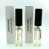 Amouage REFLECTION Man 0.06 oz. Eau de Parfum Sample Spray LOT OF 2 Vials Brand New