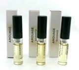 Amouage GUIDANCE 0.06 oz. Eau de Parfum Sample Spray LOT OF 3 Vials New Damaged Boxes