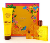 Versace EROS ENERGY Pour Homme 3 pcs Set 3.4 EDP Spray + 0.17 EDP Mini + 5.0 S/G