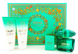 Versace CRYSTAL EMERALD 4 Pcs Set: 3.0 EDP Spray & 5 ml Mini + 3.4 S/G + 3.4 B/L