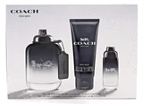 Coach New York Men 3.3 oz. &  15 ml. EDT Spray + 3.3 oz. Shower Gel. New Set