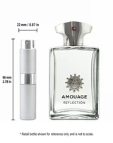 Rebottled: Amouage REFLECTION Man Eau De Parfum Refillable Spray 0.27 oz./ 8 ml.