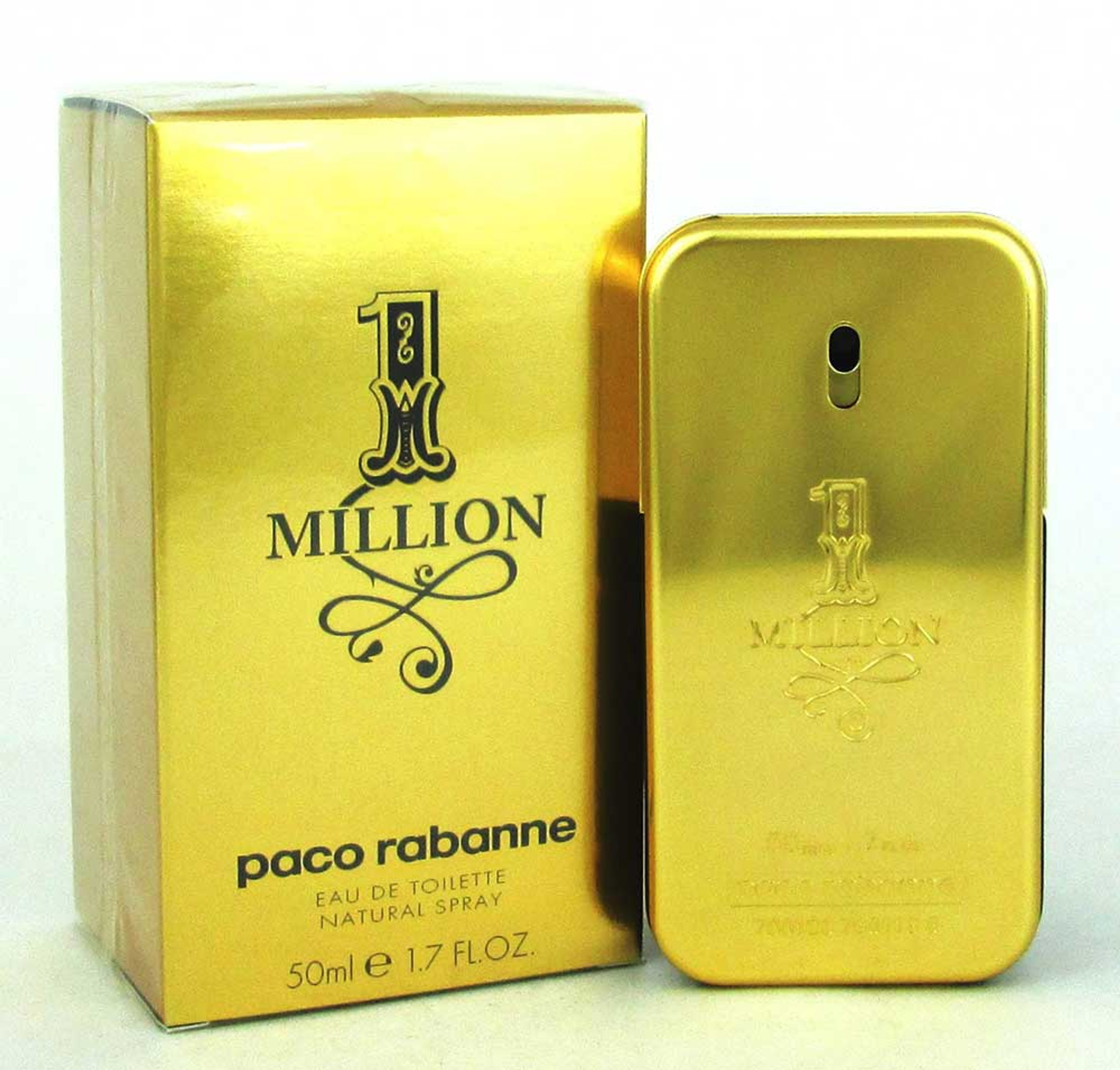 Paco Rabanne 1 Million 1.7 oz./ 50 ml. Eau de Toilette Spray for Men ...