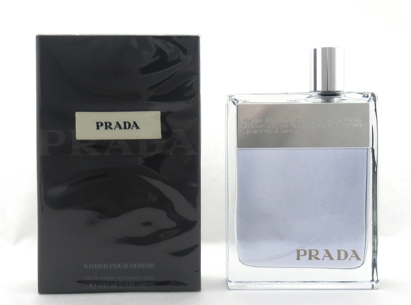 Prada AMBER POUR HOMME 3.3 oz. Eau de Toilette Spray for Men. New