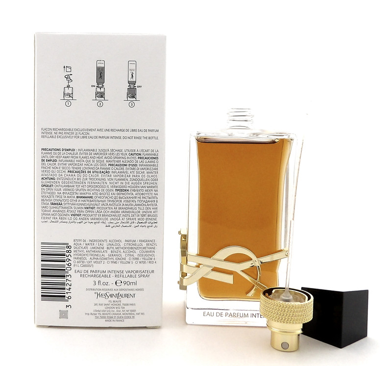 LIBRE by Yves Saint Laurent 3.0oz Eau de Parfum INTENSE Refillable