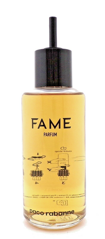 Paco Rabanne FAME 6.8 oz./ 200 ml. PARFUM REFILL Splash for Women. New. NO BOX