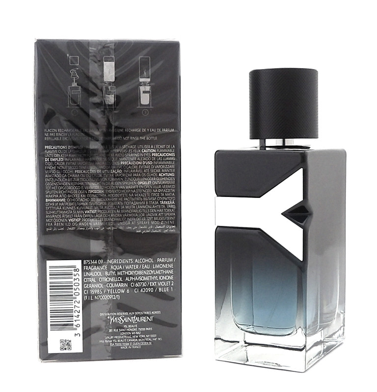 Y by Yves Saint Laurent 3.3 oz Eau de Parfum Refillable