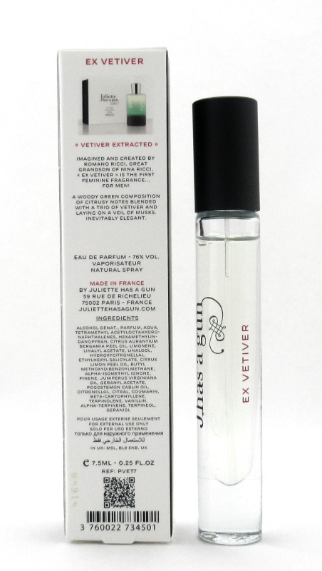 EX VETIVER by Juliette has a gun 0.25 oz. Eau De Parfum Spray
